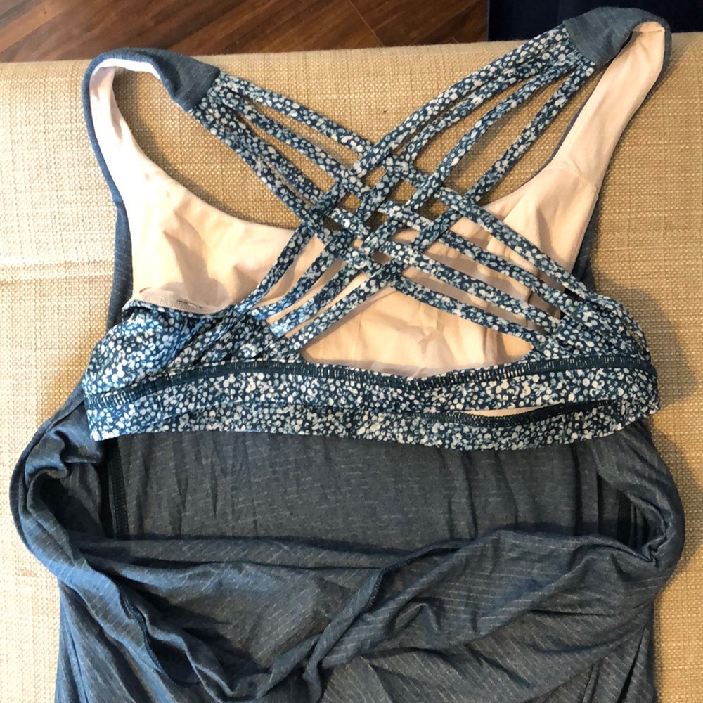 Lulu tank with built in bra
